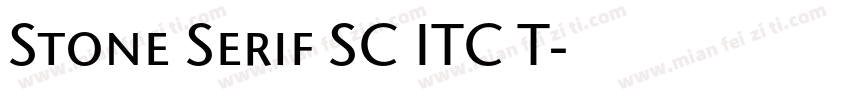 Stone Serif SC ITC T字体转换